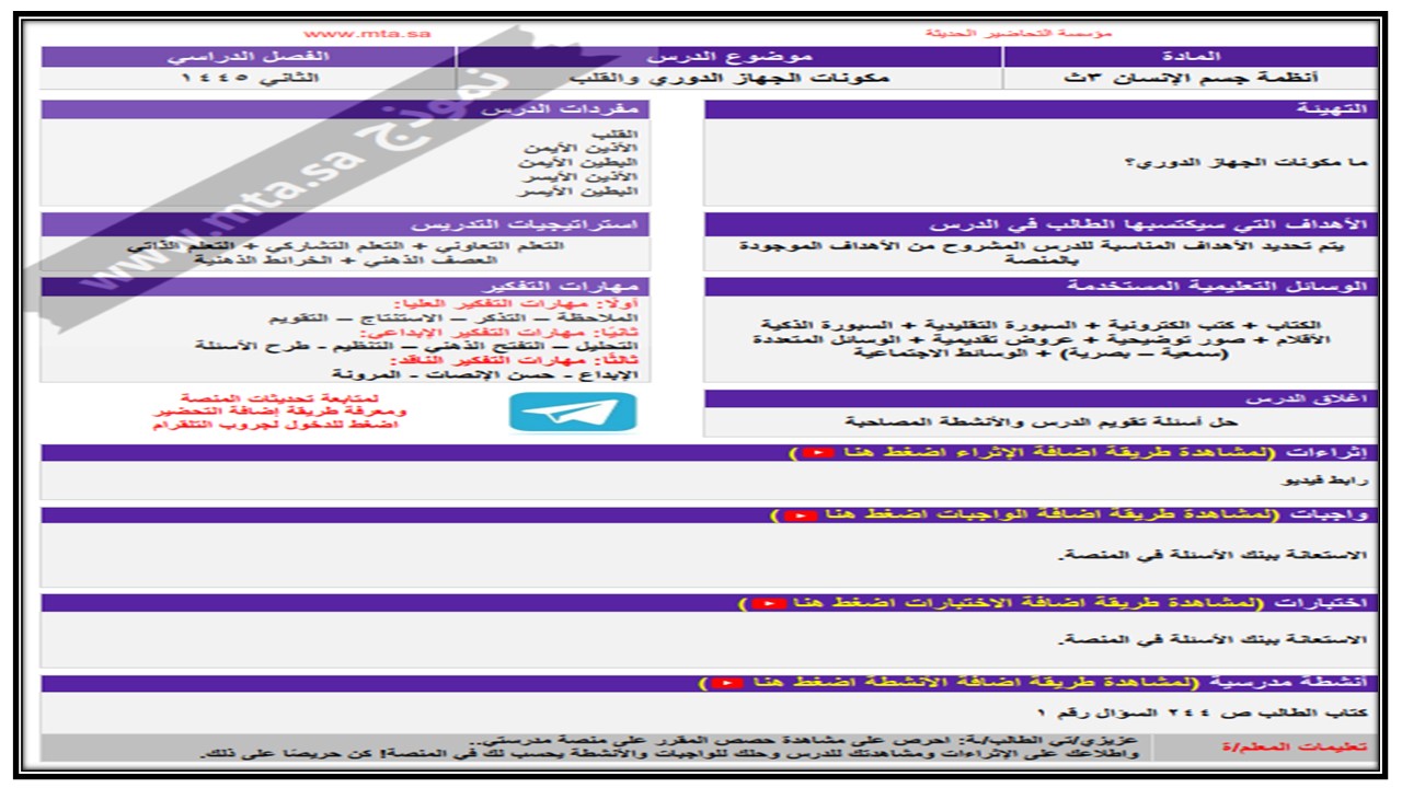 اغلاق الدرس منصة مدرستي انظمة جسم الانسان 1-2 مسارات الفصل الثاني اغلاق الدرس منصة مدرستي انظمة جسم الانسان 1-2 مسارات الفصل الثاني