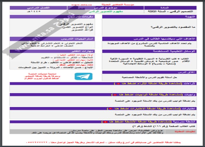 اغلاق الدرس منصة مدرستي تصميم رقمي مسارات الفصل الثاني اغلاق الدرس منصة مدرستي تصميم رقمي مسارات الفصل الثاني