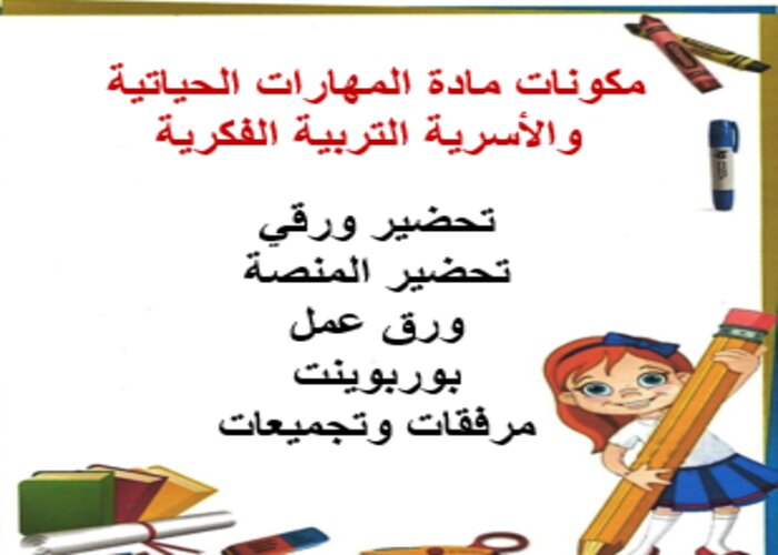 اغلاق الدرس منصة مدرستي مهارات الحياتية والأسرية التربية الفكرية الفصل الثاني