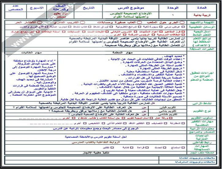 اغلاق الدرس منصه مدرستى تربية بدنية والدفاع عن النفس التعليم المستمر الفصل الثاني
