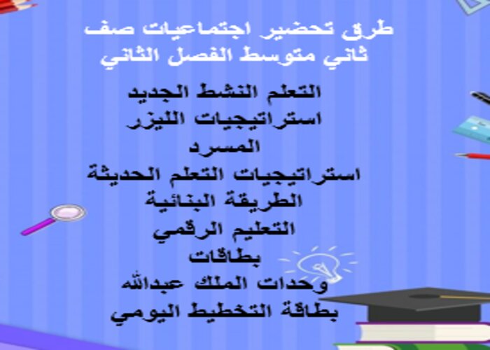 مفردات الدرس منصة مدرستى اجتماعيات صف ثاني متوسط الفصل الثاني