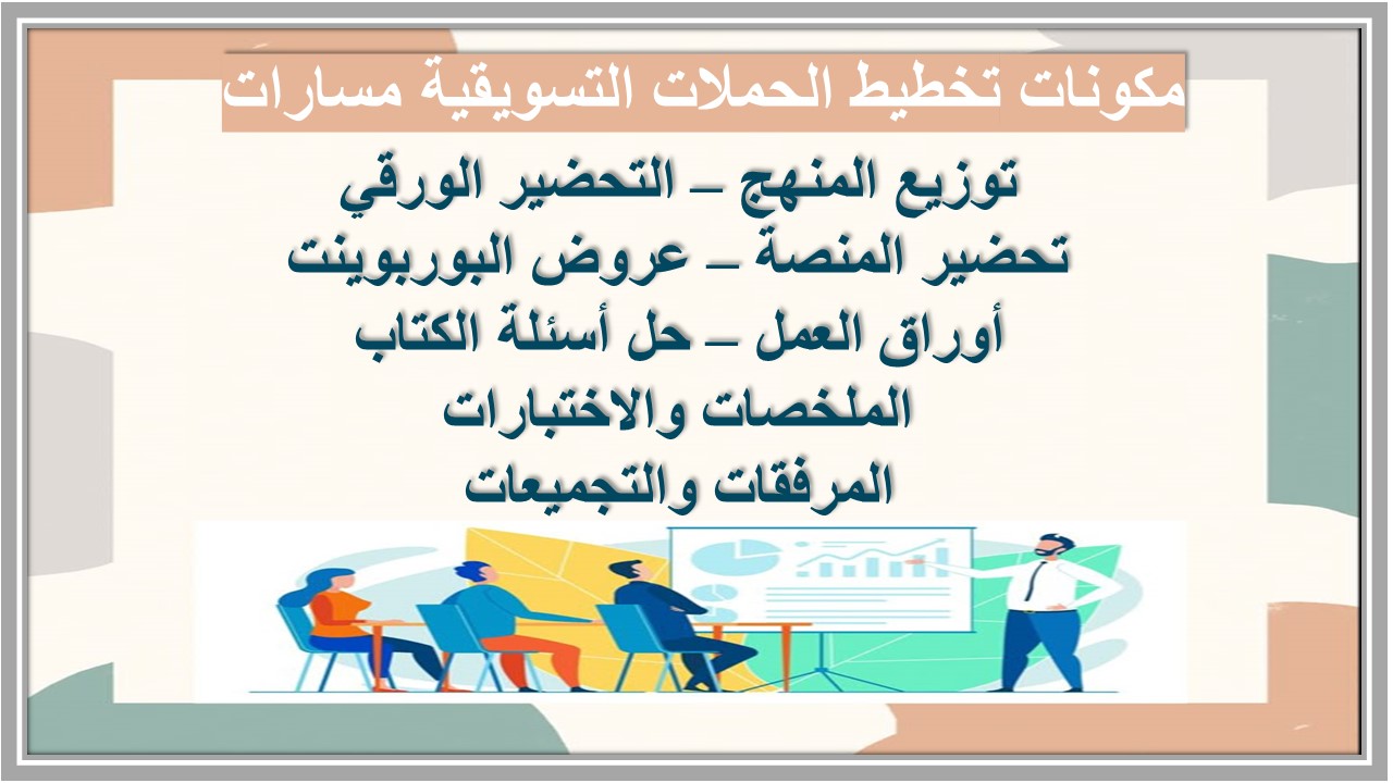 ملخصات تخطيط الحملات التسويقية مسارات 