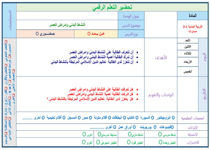 بوربوينت مادة التربية البدنيه والصحية مسارات الفصل الثالث بوربوينت مادة التربية البدنيه والصحية مسارات الفصل الثالث