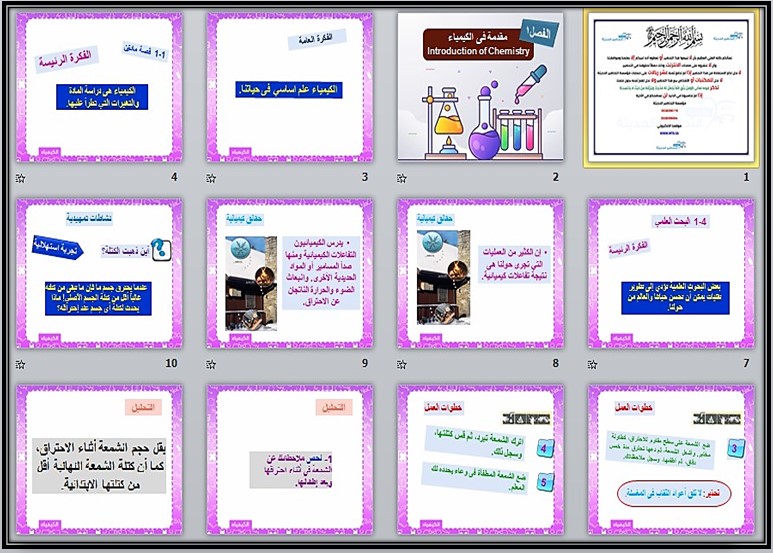 بوربوينت مادة كيمياء 1 مسارات الفصل الثالث بوربوينت مادة كيمياء 1 مسارات الفصل الثالث