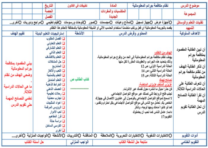 تحضير تطبيقات في القانون مسارات الترم الثالث