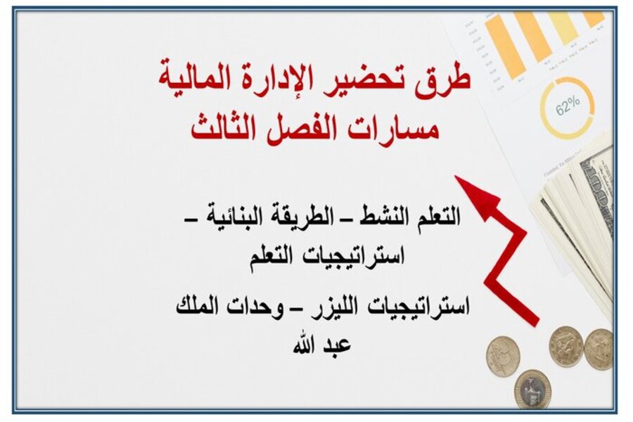 توزيع منهج الإدارة المالية مسارات الفصل الثالث توزيع منهج الإدارة المالية مسارات الفصل الثالث