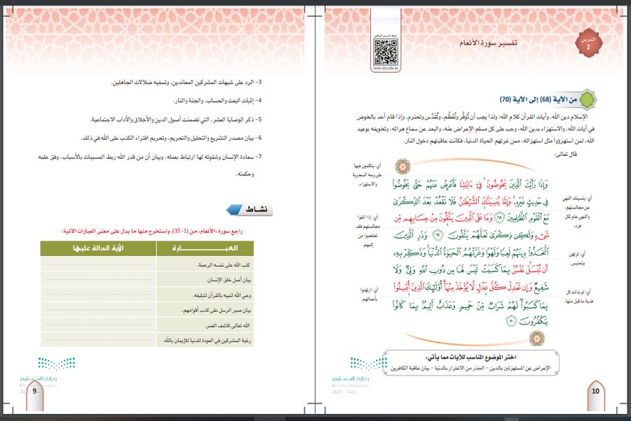 كتاب التفسير 1 مسارات الفصل الثالث
