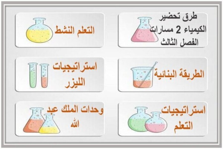 كتاب الكيمياء 2 مسارات الفصل الثالث كتاب الكيمياء 2 مسارات الفصل الثالث