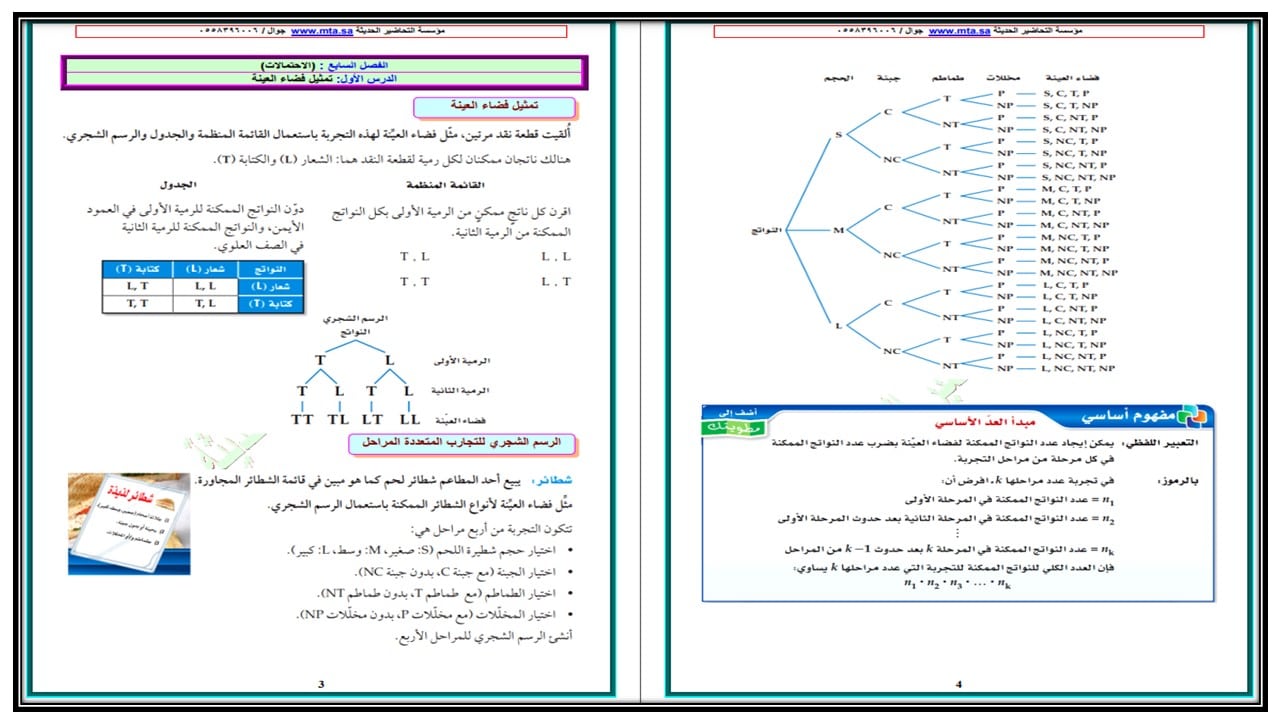 كتاب رياضيات 2 مسارات الفصل الثالث كتاب رياضيات 2 مسارات الفصل الثالث