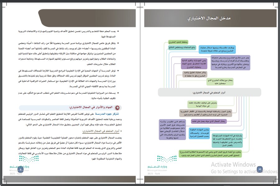 كتاب مادة المهارات الإدارية مسارات الترم الثالث