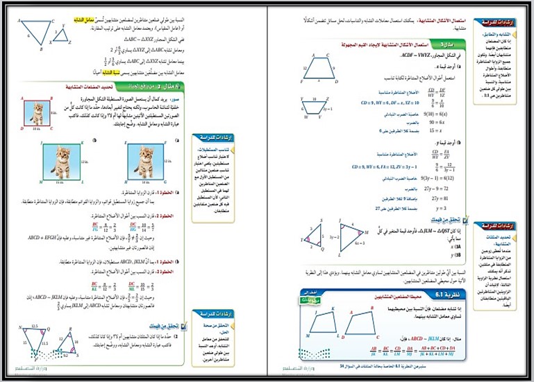 كتاب مادة رياضيات 1 مسارات الفصل الثالث كتاب مادة رياضيات 1 مسارات الفصل الثالث