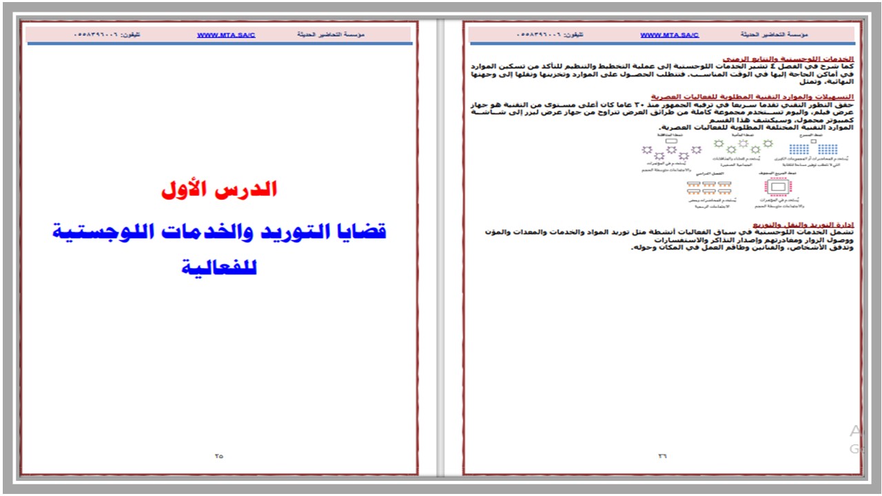 ملخص مادة إدارة الفعاليات 1-2 مسارات الفصل الثالث 