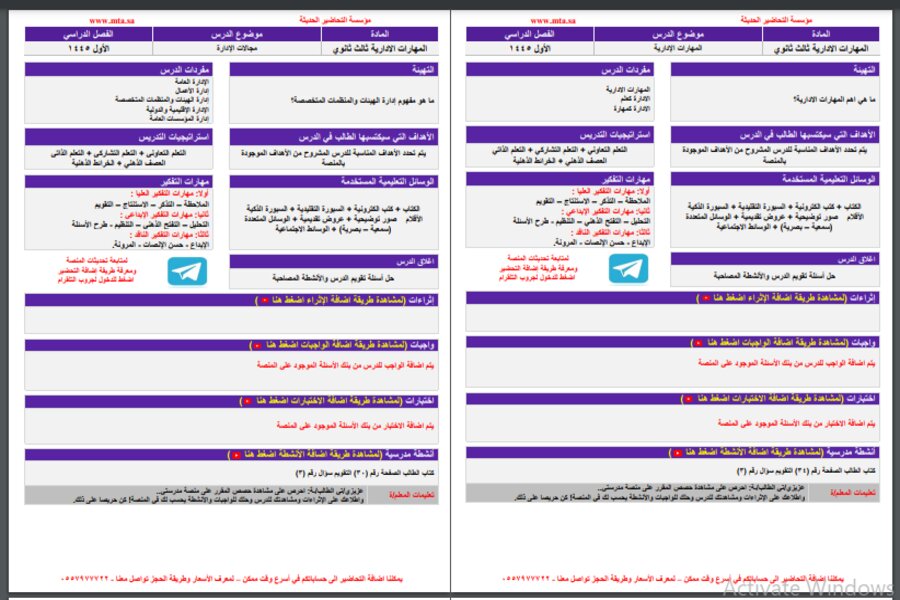 ملخص مادة المهارات الإدارية مسارات الفصل الثالث