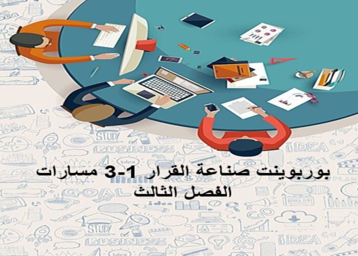 إثراءات مادة صناعة القرار 1-3 مسارات الفصل الثالث إثراءات مادة صناعة القرار 1-3 مسارات الفصل الثالث