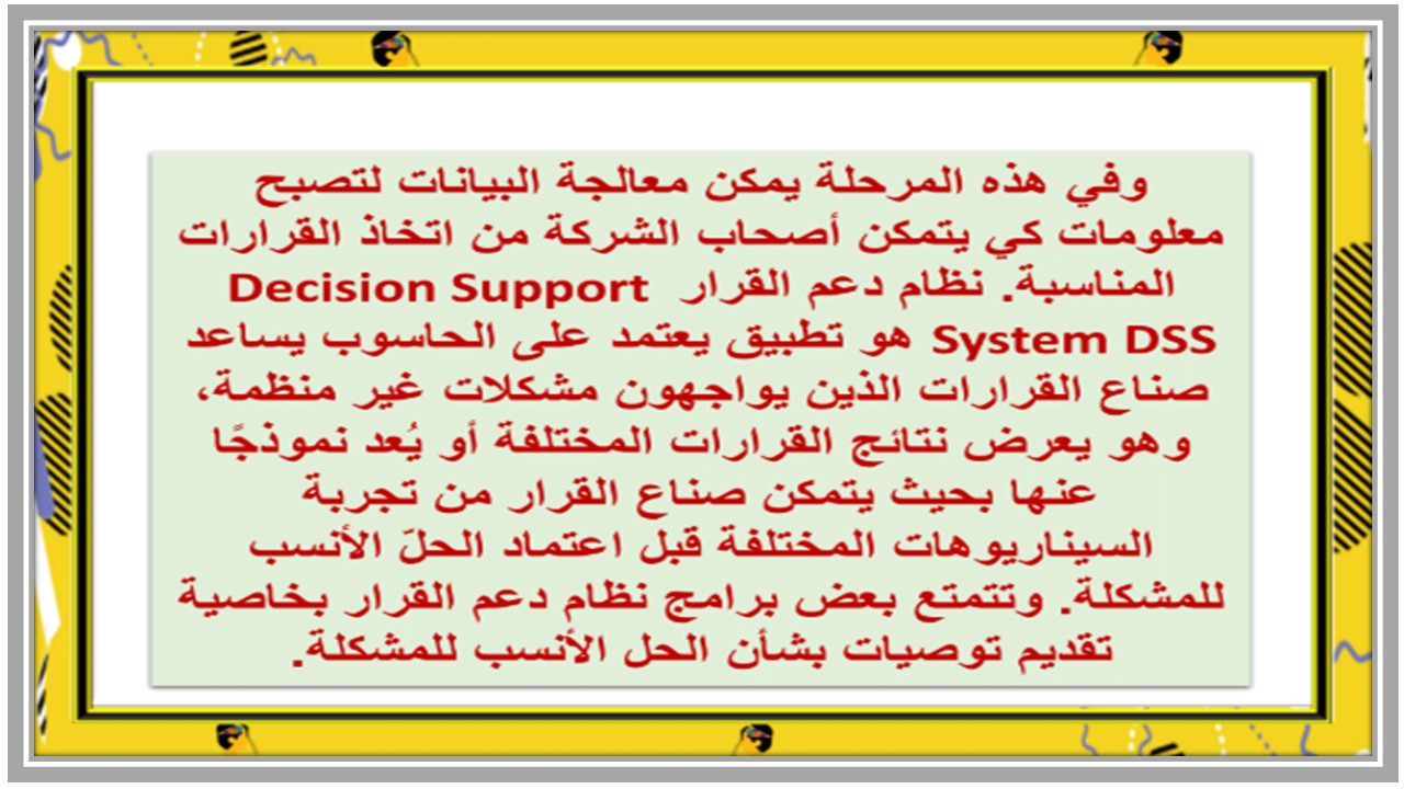 إغلاق الدرس لمادة صناعة القرار 1-3 مسارات الفصل الثالث 