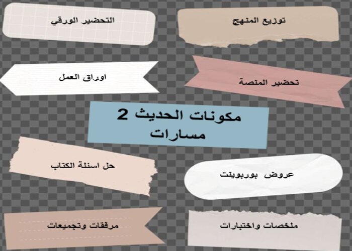 بوربوينت الحديث 2 مسارات الفصل الثالث بوربوينت الحديث 2 مسارات الفصل الثالث