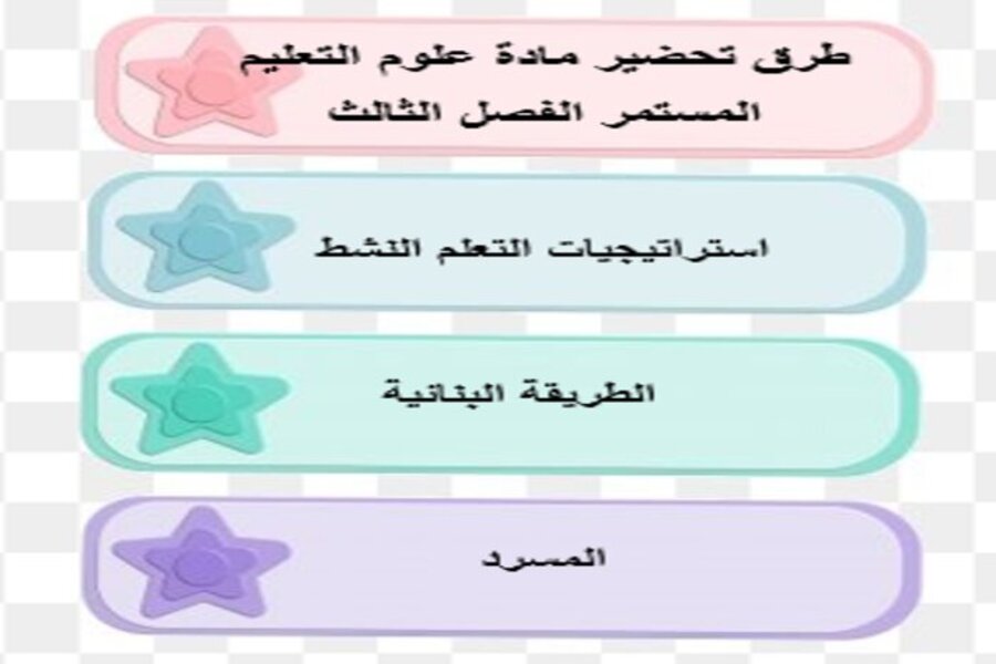 بوربوينت مادة علوم التعليم المستمر الفصل الثالث