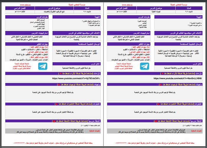 تحضير منصة مدرستي لمادة الاحياء 2 مسارات الفصل الثالث تحضير منصة مدرستي لمادة الاحياء 2 مسارات الفصل الثالث