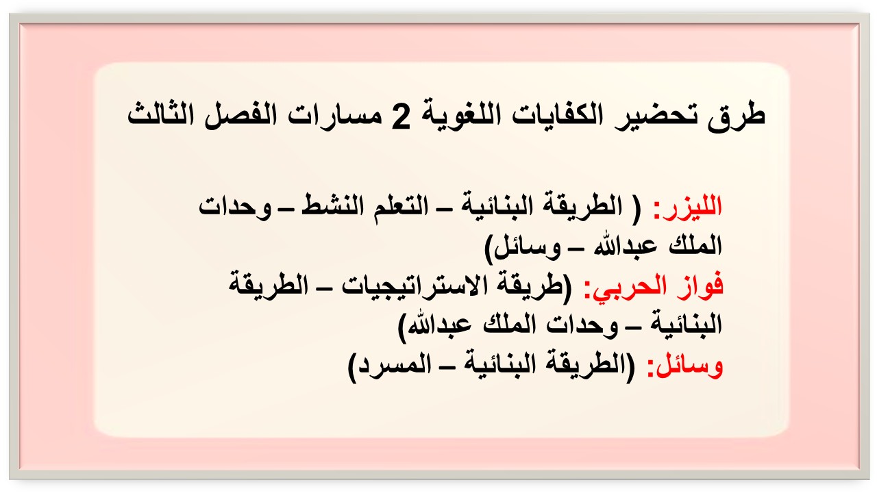 حل كتاب الكفايات اللغوية 2 مسارات الفصل الثالث حل كتاب الكفايات اللغوية 2 مسارات الفصل الثالث