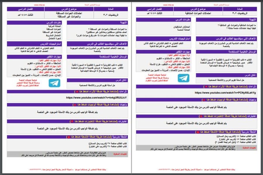 حل كتاب رياضيات 2 مسارات الفصل الثالث حل كتاب رياضيات 2 مسارات الفصل الثالث