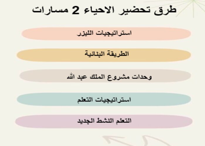 ملف إنجاز الاحياء 2 مسارات الفصل الثالث