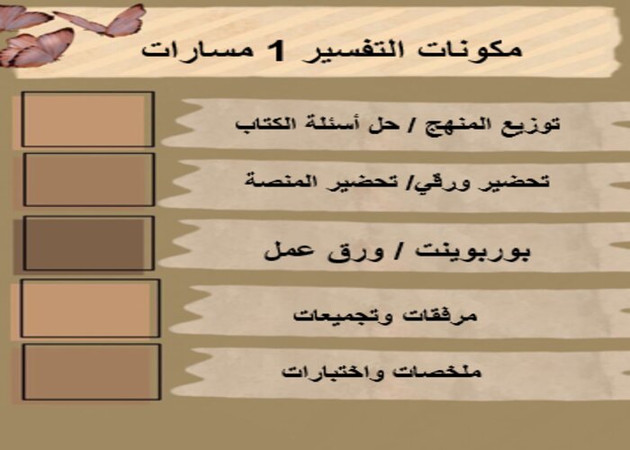 مهارات التفكير مادة التفسير 1 مسارات الفصل الثالث مهارات التفكير مادة التفسير 1 مسارات الفصل الثالث