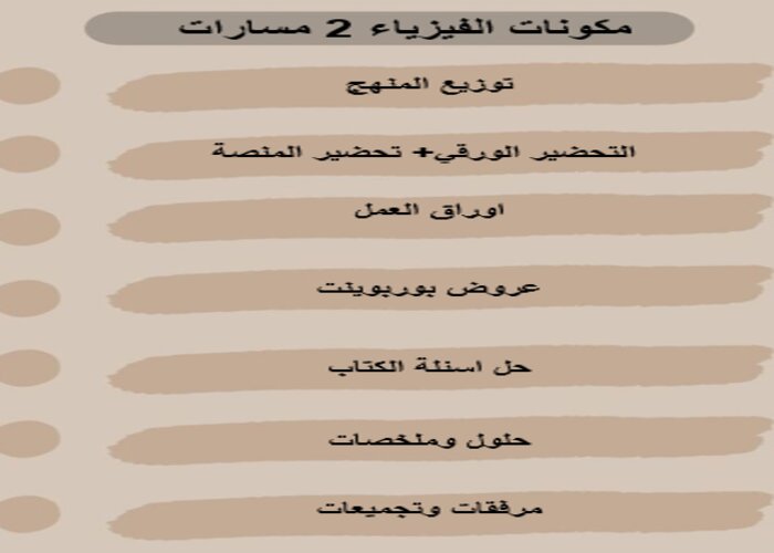 مهارات التفكير مادة الفيزياء 2 مسارات الفصل الثالث مهارات التفكير مادة الفيزياء 2 مسارات الفصل الثالث