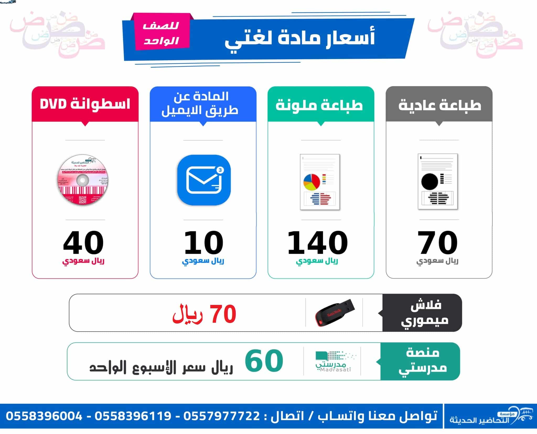 توزيع لغتي الفصل الدراسي الأول ف1