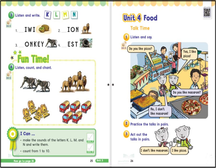 خطة التعلم الأسبوعية PDF اللغة الإنجليزية أول ابتدائي الترم الثاني 