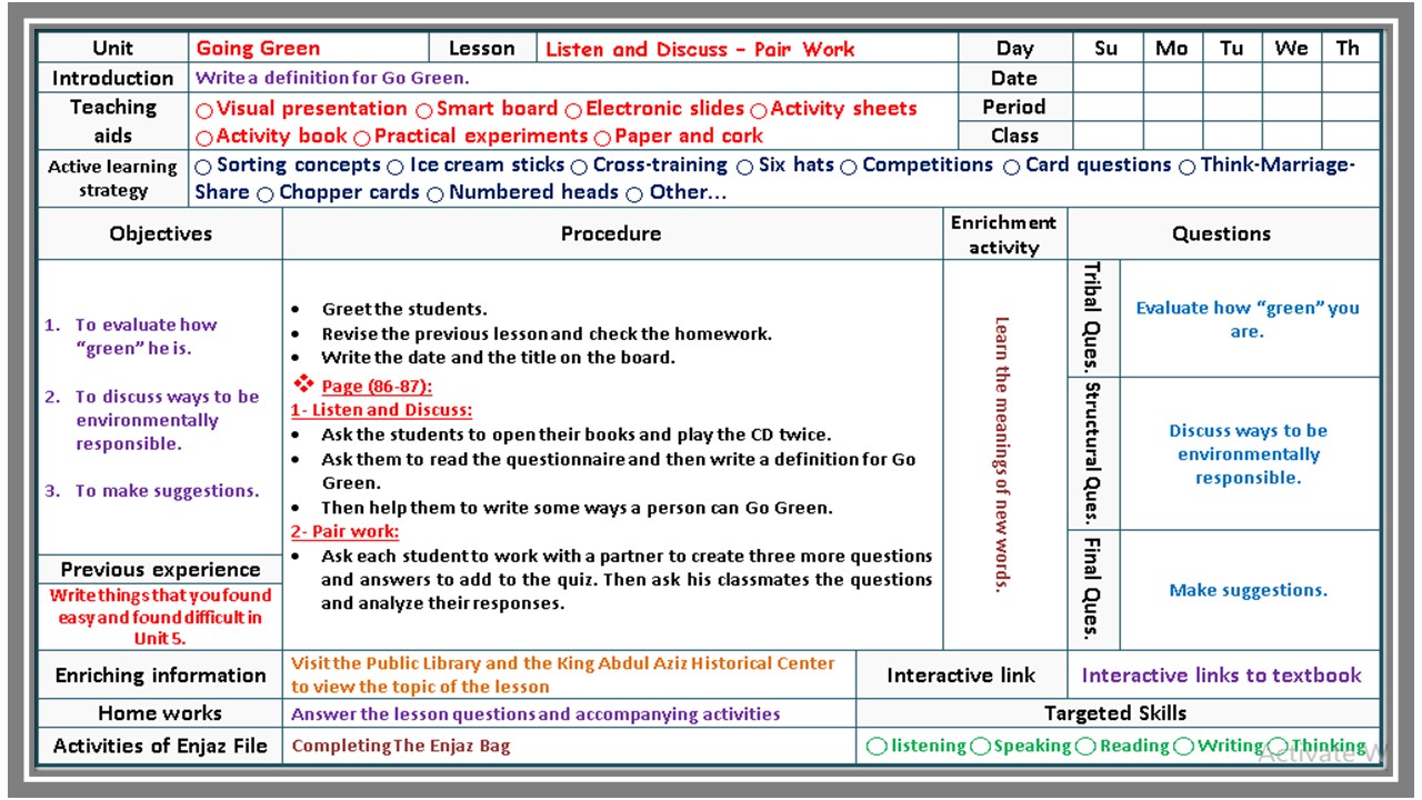 خطة التعلم الأسبوعية إنجليزي 2 ثاني ثانوي مسارات الترم الثاني 