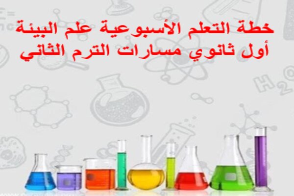 خطة التعلم الأسبوعية علم البيئة أول ثانوي مسارات الترم الثاني 