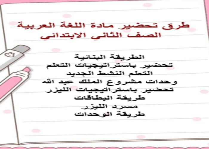 خطة التعليم الأسبوعيه اللغة العربية صف ثاني ابتدائي الترم الثاني خطة التعليم الأسبوعية اللغة العربية صف ثاني ابتدائي الترم الثاني