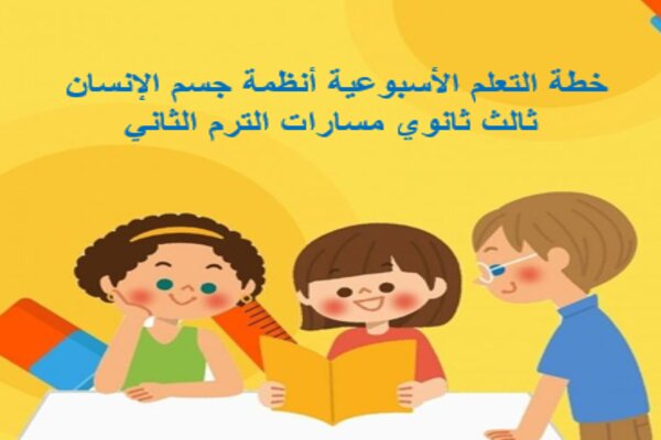 خطة التعلم الأسبوعية أنظمة جسم الإنسان ثالث ثانوي مسارات الترم الثاني
