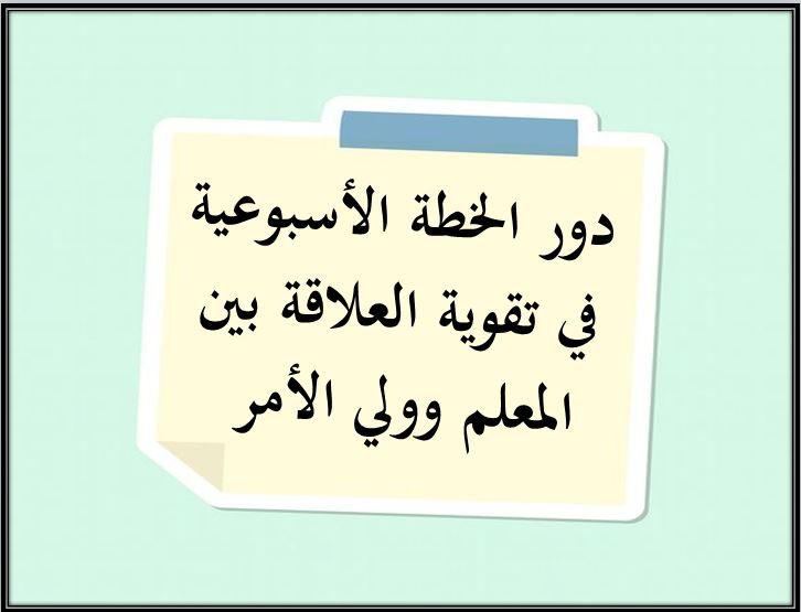 خطة التعلم الأسبوعية الدراسات الاجتماعية سادس ابتدائي التربية الفكرية