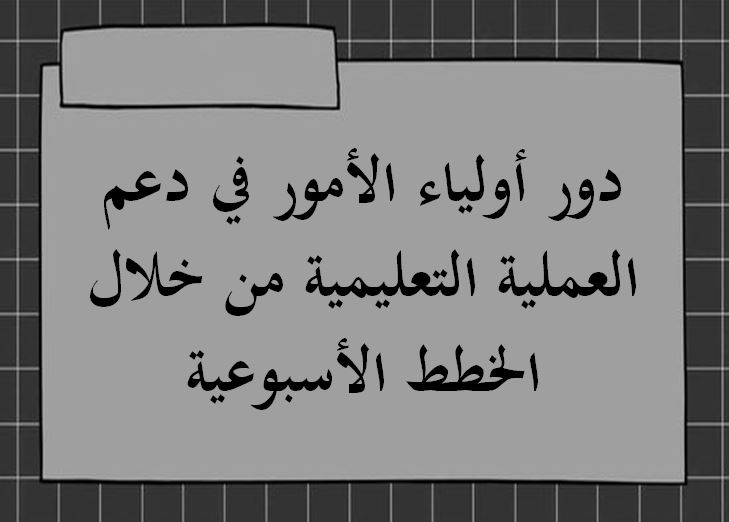 خطة التعلم الأسبوعية لغتي ثالث ابتدائي التربية الفكرية