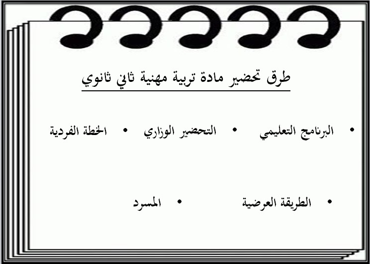 خطة التعليم الأسبوعية للمهارات المهنية ثاني ثانوي التربية الفكرية