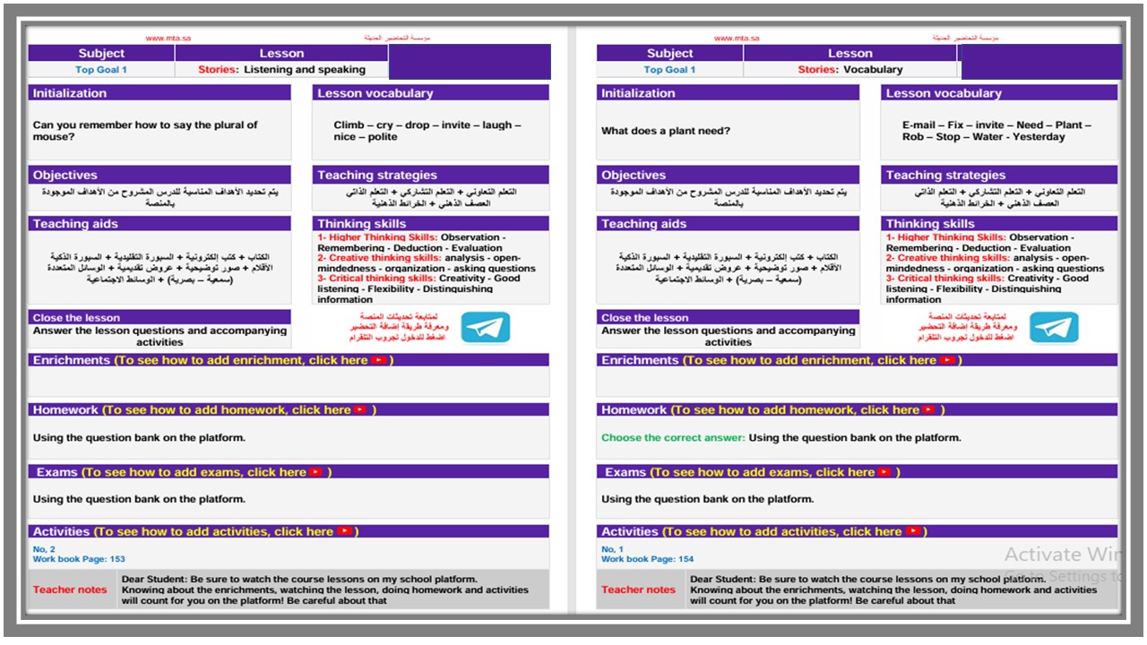 ورق عمل لمادة توب جول رابع ابتدائي الفصل الثاني 