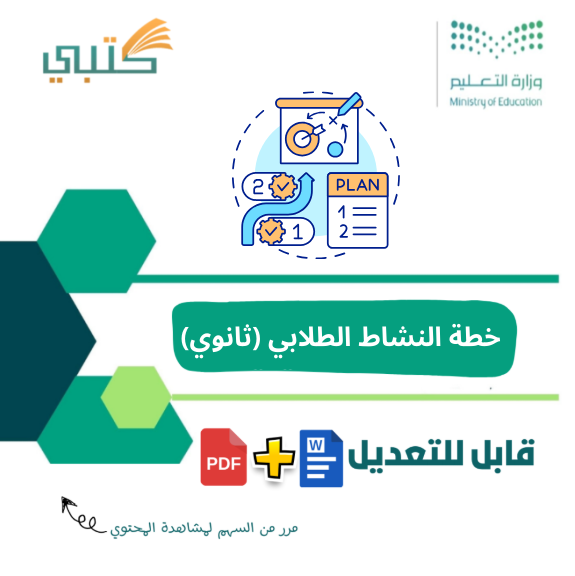 خطة النشاط الطلابي (ثانوي) الفصل الدراسي الأول