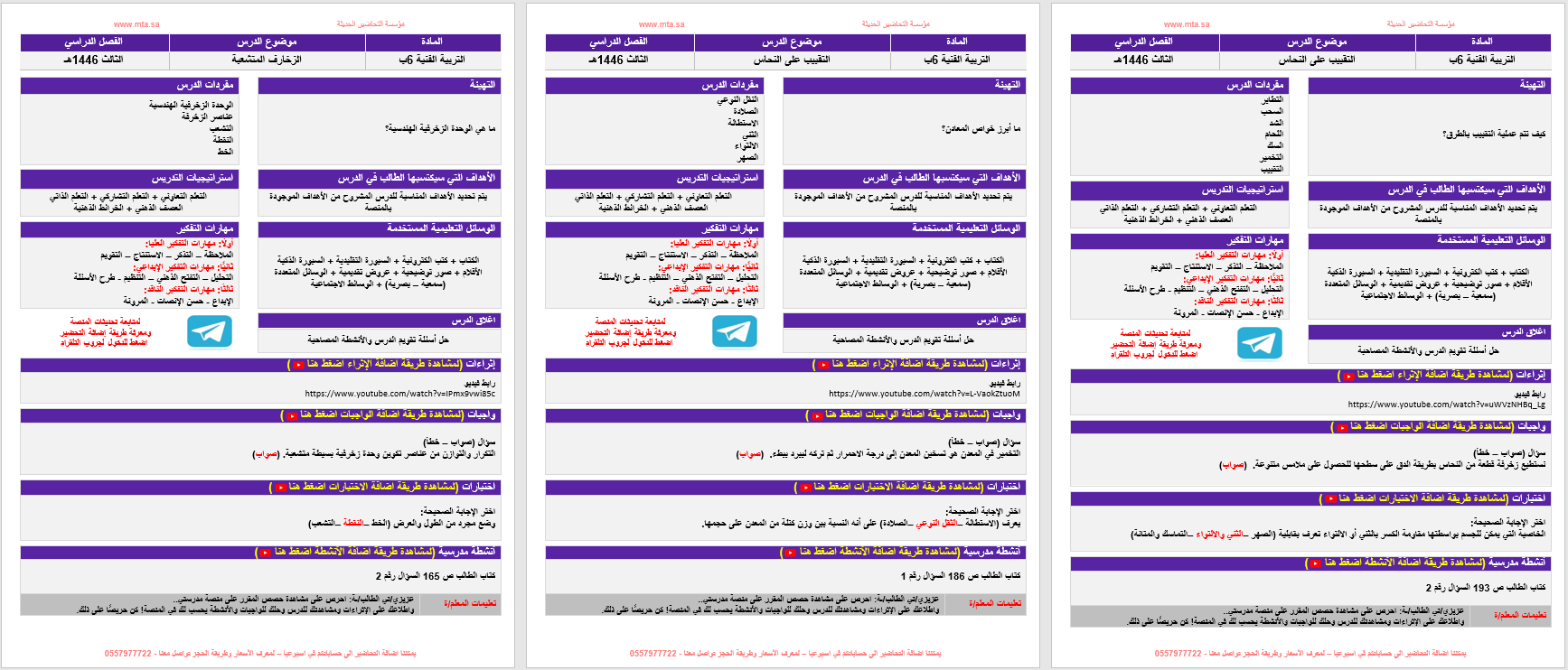 تحضير التربية الفنية