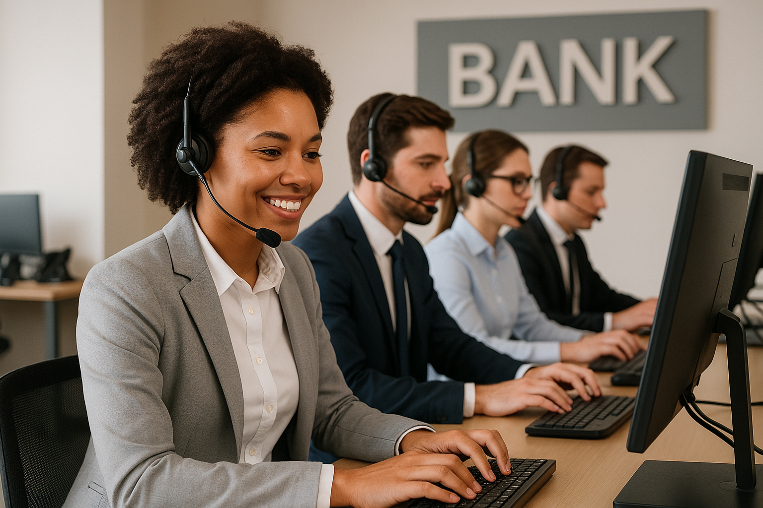 كول سنتر لخدمة العملاء في البنوك