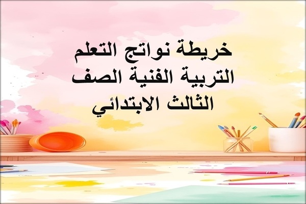 خريطة نواتج التعلم التربية الفنية الصف الثالث الابتدائي