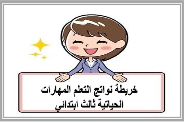 خريطة نواتج التعلم المهارات الحياتية ثالث ابتدائي