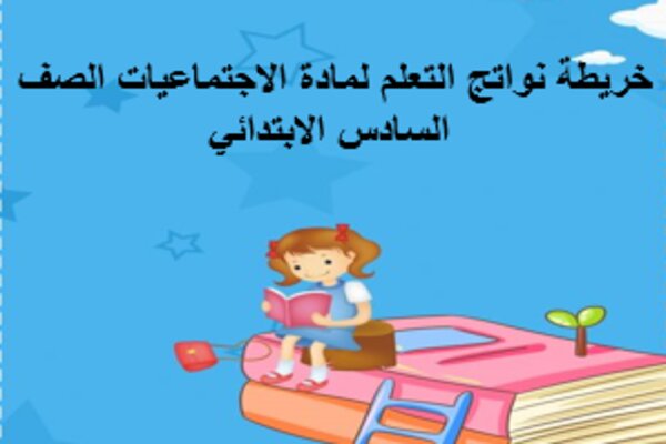 خريطة نواتج التعلم لمادة الاجتماعيات الصف السادس الابتدائي