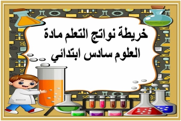 خريطة نواتج التعلم مادة العلوم سادس ابتدائي