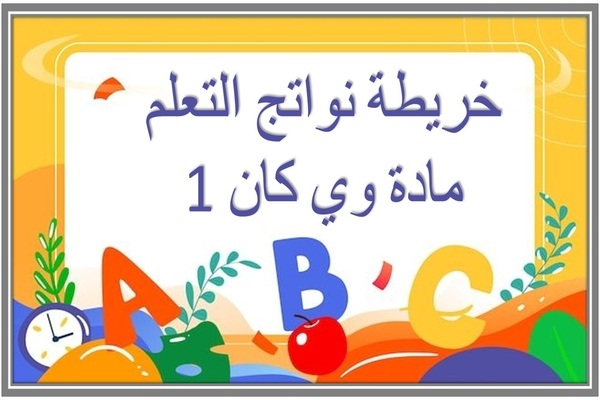 خريطة نواتج التعلم مادة وي كان 1