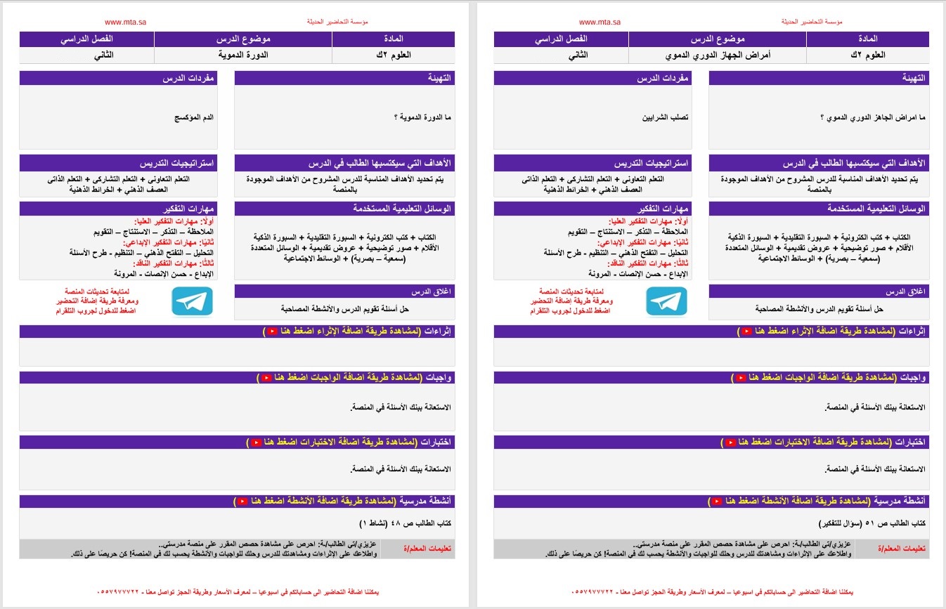 تحضير علوم واقتصاد منصة مدرستي الصف الثاني التعليم المستمر الفصل الثاني