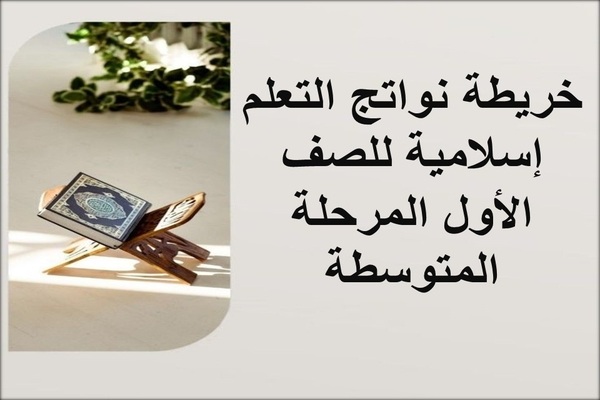 خريطة نواتج التعلم إسلامية للصف الأول المرحلة المتوسطة