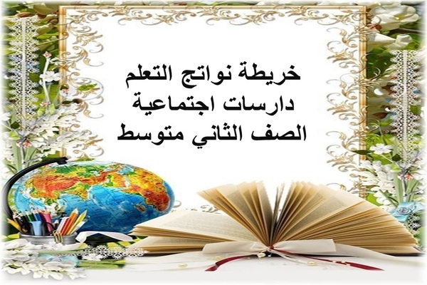 خريطة نواتج التعلم دارسات اجتماعية الصف الثاني متوسط