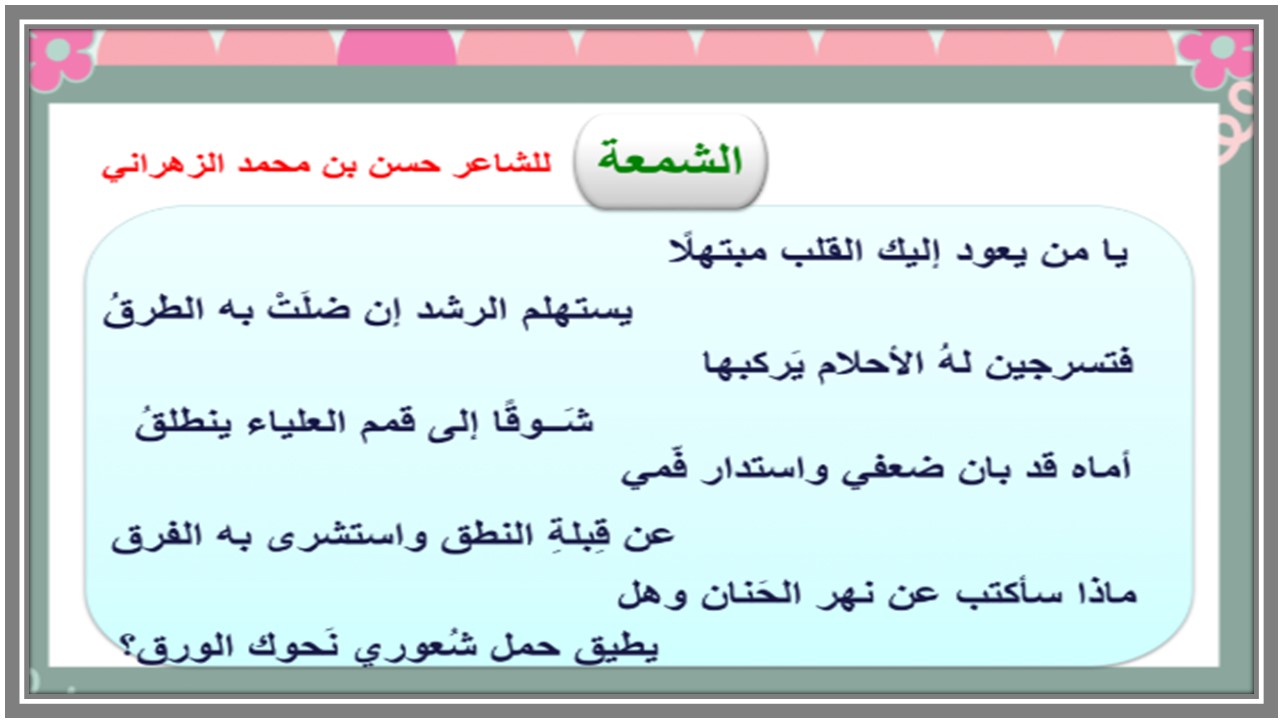 خريطة نواتج التعلم لغتي للصف الأول المرحلة المتوسطة