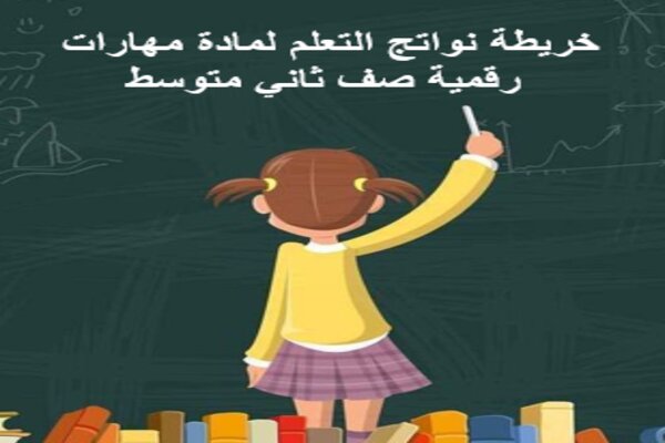 خريطة نواتج التعلم لمادة مهارات رقمية صف ثاني متوسط